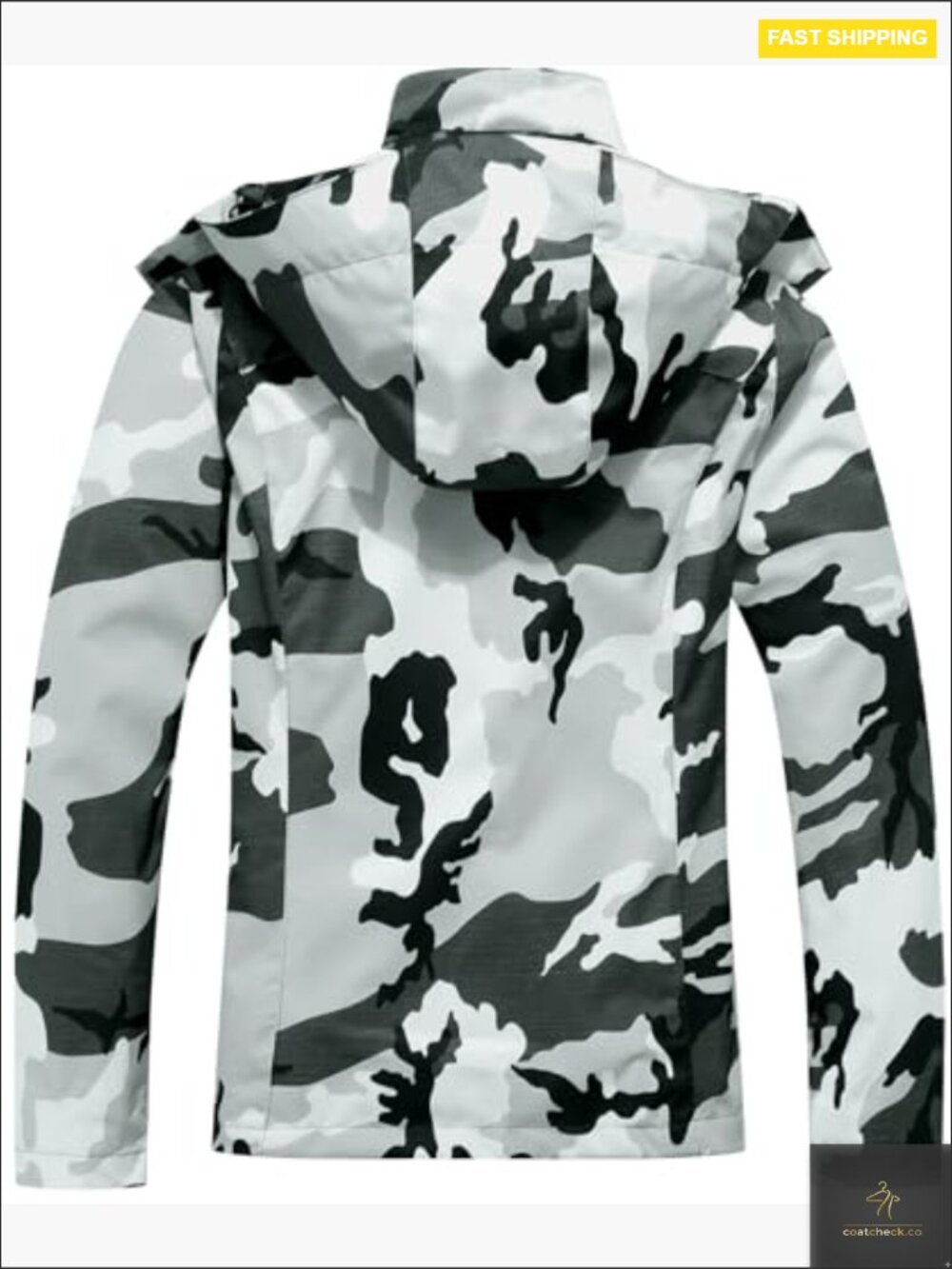 Lightweight Waterproof Raincoat Detachable Hood Travel Jacket - Picture 2 of 7